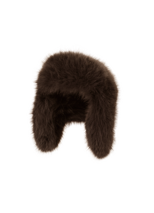 Brown Faux Fur Trapper Hat